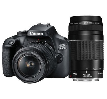 Canon EOS 4000D DSLR Camera with EF-S 18-55 mm Lens