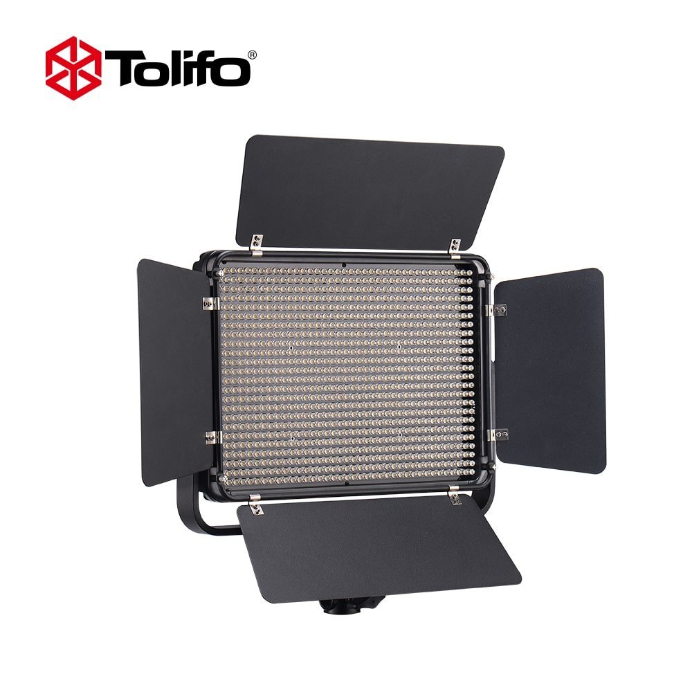 TOLIFO-10001.jpg Tolifo Pt-1000b Bi Color Dimmable LED video light Panel - Image 1