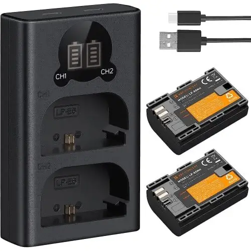 K&F Concept LP-E6NH Replacement Battery & Charger