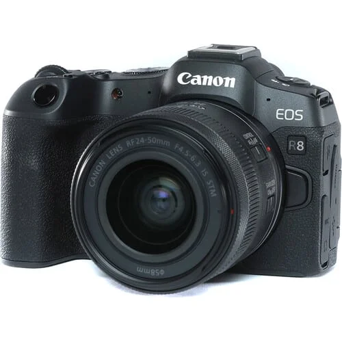 Canon EOS R8 Mirrorless Camera with RF 24-50mm f/4.5-6.3 IS STM Lens