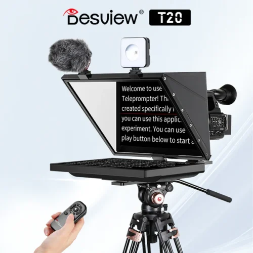 Desview T20 Foldable Teleprompter Set with 20″ Full HD Monitor